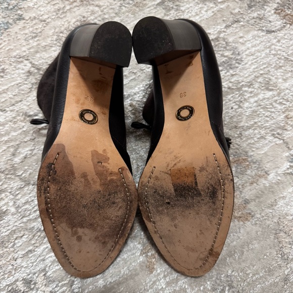 Loro Piana Short Boots Suede Leather Dark Brown Women’s Size 38 or US Size 8 - Picture 8 of 8